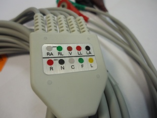 Кабель пациента ЭКГ для подключения пациента к монитору, (универсальный, 5 отведений)